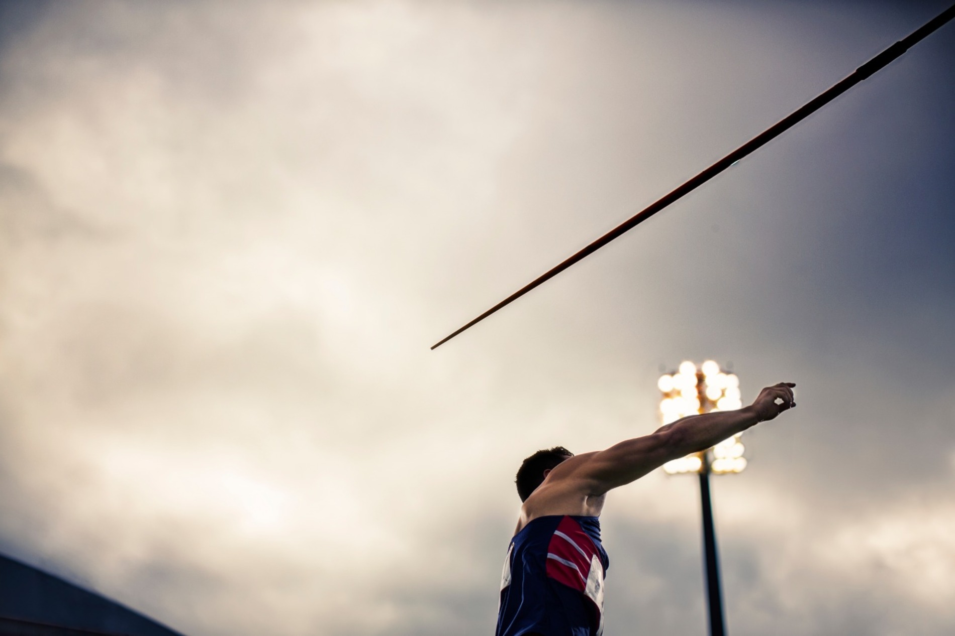 Person throwing a javelin